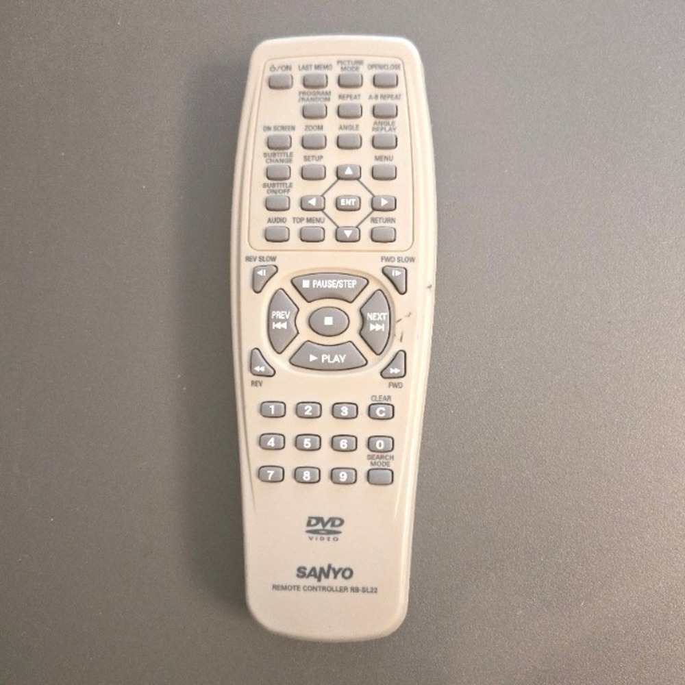 Vintage Sanyo RB-SL22 DVD Player Remote Control